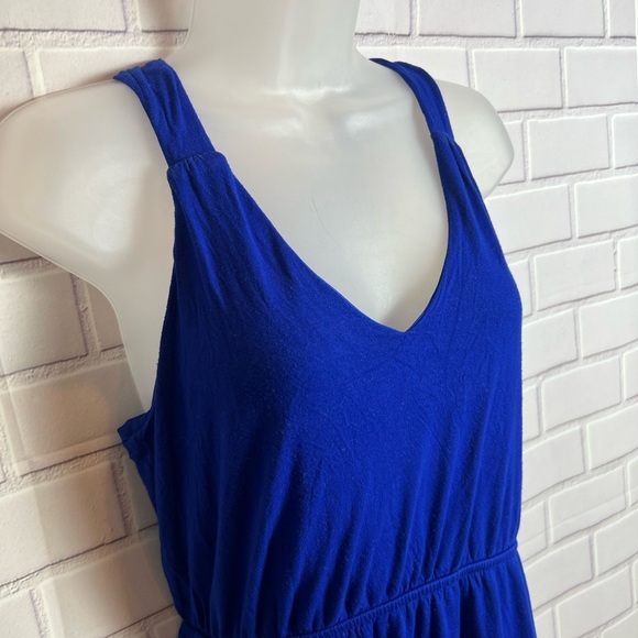 EXPRESS Elegant Blue Sleeveless maxi Dress/size M - Picture 6 of 10
